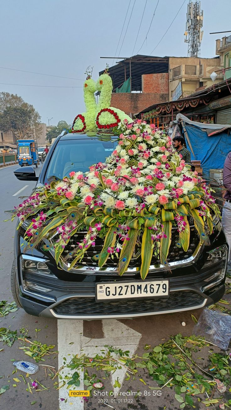 Wedding car decoration