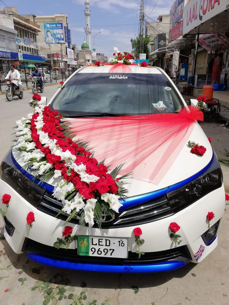 Wedding car decoration